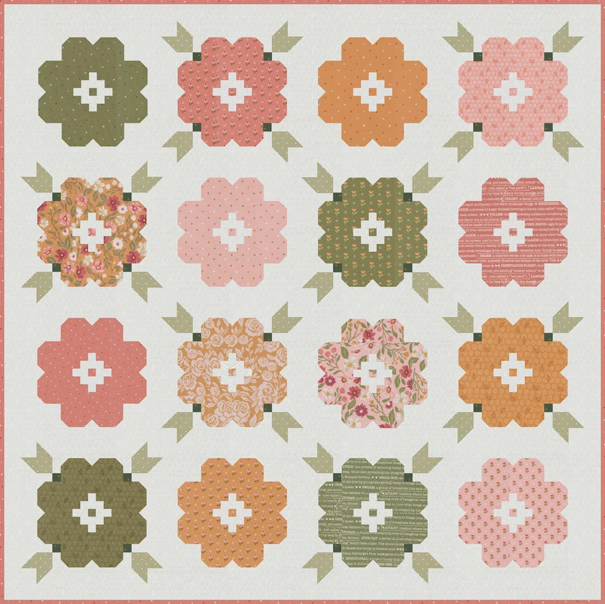 Vintage Blooms by Vanessa Goertzen for Lella Boutique LB250 Finished Size 76.5 x 76.5