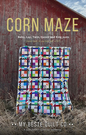 Corn Maze Quilt Pattern MBQC104 from My Beste Quilt Co by Renee Den Beste