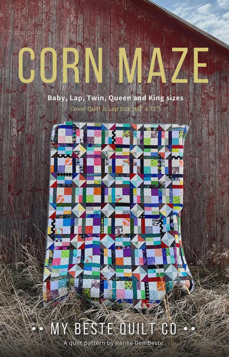 Corn Maze Quilt Pattern MBQC104 from My Beste Quilt Co by Renee Den Beste