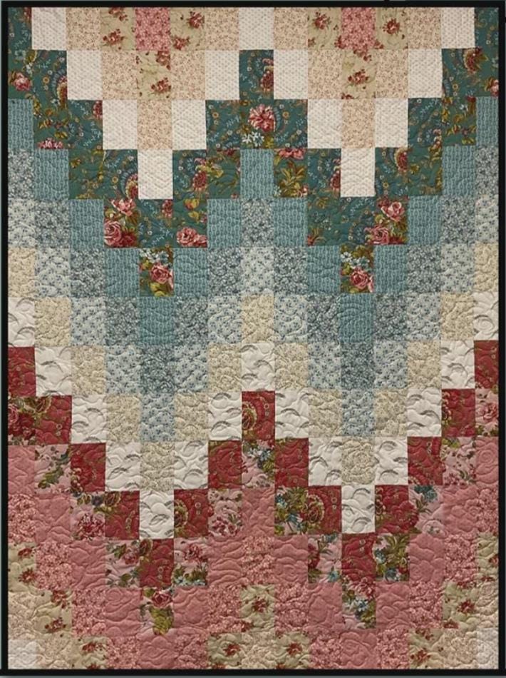 Elsie May Quilt Pattern by Pat Fryer for Villa Rosa Designs 53 x 70