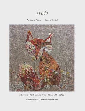 Freida Fox Collage Pattern by Laura Heine Pattern makes collage quilt that measures 35 x 35