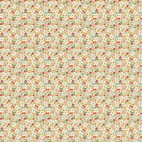 The image is a repeating pattern of various colorful flowers and leaves, creating a visually appealing and vibrant design.
