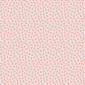 Farmhouse Fancy Cherry Pie Pink FH25968 by Elea Lutz for Poppie Cotton Sold in 1/2 yard increments cut continuously