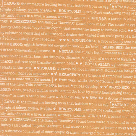 a brown background with white hearts and words