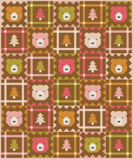 Grizzly Grove Quilt Pattern - PPP49 from Pen & Paper Patterns By Lindsey Neill 60-1/2in x 72-1/2in