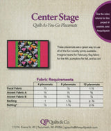 Center Stage Placemats Quilt-As-You-Go PMCS
