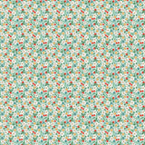Farmhouse Fancy Fruit Salad Teal FH25966 by Elea Lutz for Poppie Cotton Sold in 1/2 yard increments cut continuously