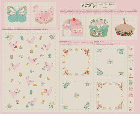 Farmhouse Fancy Project Panel FH25970 by Elea Lutz for Poppie Cotton