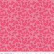a repeating pattern of pink leaves and dots on a pink background.