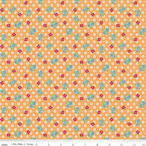 Farmers Daughter Feedsack Marigold C17162-Marigold by Lori Holt for Riley Blake Sold in 1/2 yard increments