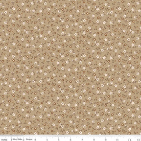 Farmers Daughter Blossom Palomino C17164-Palomino by Lori Holt for Riley Blake Sold in 1/2 yard increments