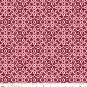 Farmers Daughter Doily Jazzberry C17169-Jazzberry by Lori Holt for Riley Blake Sold in 1/2 yard increments
