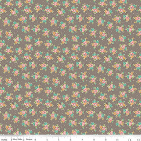 Farmers Daughter Bouquet Rustic C17177-Rustic by Lori Holt for Riley Blake Sold in 1/2 yard increments