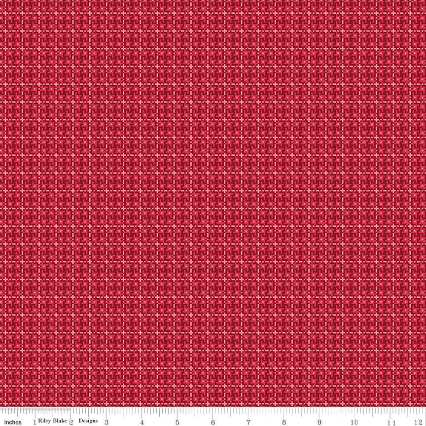 Farmers Daughter Weave Cherry Tart C17179-CherryTart Sage by Lori Holt for Riley Blake Sold in 1/2 yard increments
