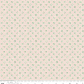 Farmers Daughter Background Sage Clover C17183-Sage by Lori Holt for Riley Blake Sold in 1/2 yard increments