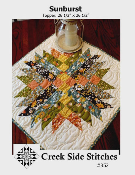 Sunburst CSS352 From Creek Side Stitches two sizes