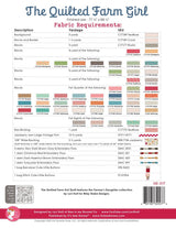 The Quilted Farm Girl Quilt Kit Farmer's Daughter by Lori Holt of Bee in My Bonnet Quilt Size 77" x 88" In Stock and Shipping now