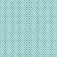 The image is a repeating pattern of small white and green flowers or leaves on a light blue background.