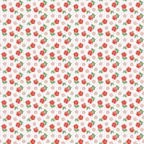 Flower Market Sugar Petals Red FM25415 by Elea Lutz for Poppie Cotton Sold in 1/2 yard increments cut continuously