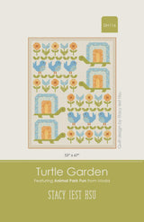 Turtle Garden Quilt Pattern by Stacy Iest Hsu SIH116 Final Size is 53" x 67"
