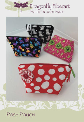 Posh Pouch by Dragonfly Fiberart DFTR-19 Printed Pattern ONLY