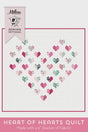 Heart of Hearts Printed Quilt Pattern by Melissa Mortenson of Polka Dot Chair finished size is 53" x 53" for a Confident Beginner PDC4618