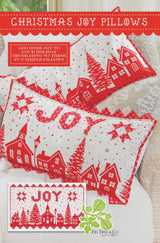 Christmas Joy Pillows Printed Pattern by Fig Tree Quilts FTQ3075 By Joanna Figueroa