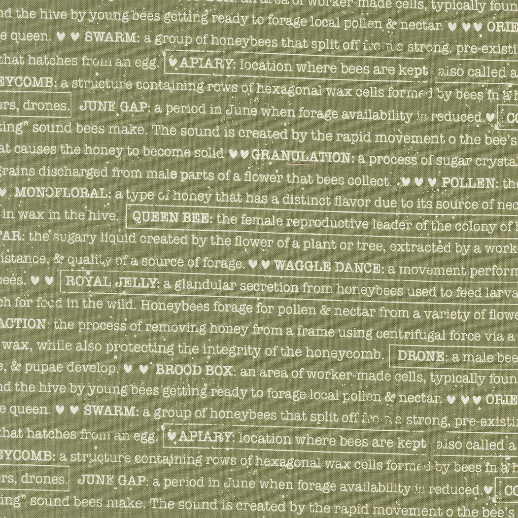 a green and white wallpaper with words on it