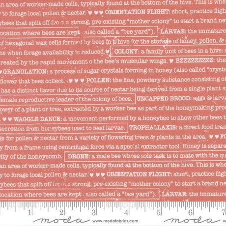 a repeating pattern of text that appears to be a list of words or phrases related to bees and honey. The text is in various fonts and sizes, and it covers a significant portion of the image. The image does not contain any visual elements or objects that are easily identifiable, and it does not depict a scene or a person. The text is not a description of a single object or scene, but rather a collection of words or phrases that are related to bees and honey.