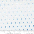 a repeating pattern of blue dots on a white background.