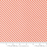 a repeating pattern of diagonal stripes in shades of orange and white.
