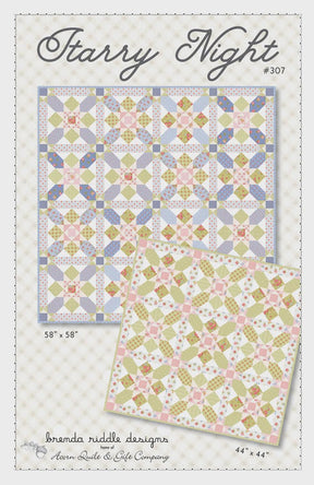Starry Night Quilt Pattern Paper Only AQ 307 by Brenda Riddle Designs for Acorn Quilts