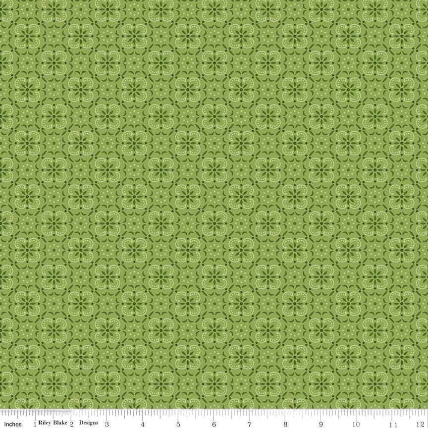 Farmers Daughter Bandana Thyme C17163-Thyme by Lori Holt for Riley Blake Sold in 1/2 yard increments