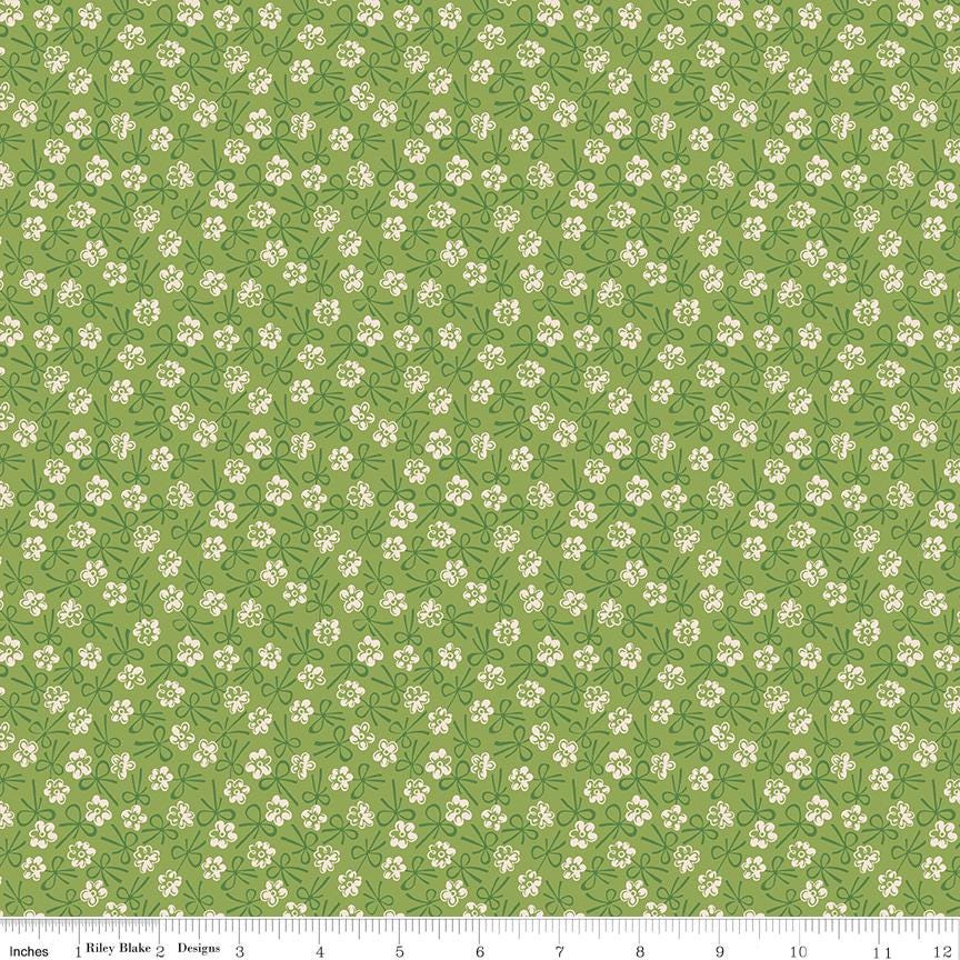 Farmers Daughter Bonnet Thyme C17165-Thyme by Lori Holt for Riley Blake Sold in 1/2 yard increments