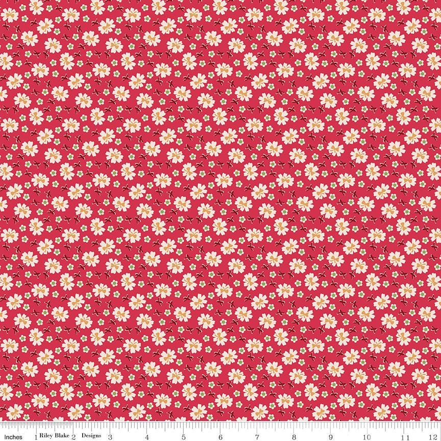 Farmers Daughter Bows Tea Rose C17166-Tearose by Lori Holt for Riley Blake Sold in 1/2 yard increments