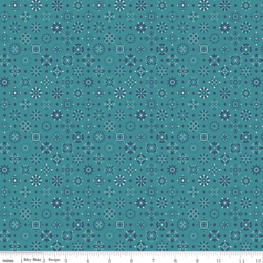 Farmers Daughter Handmade Raindrop C17173-Raindrop by Lori Holt for Riley Blake Sold in 1/2 yard increments