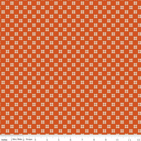 Farmers Daughter Quilting Pumpkin C17176-Pumpkin by Lori Holt for Riley Blake Sold in 1/2 yard increments