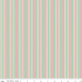 Farmers Daughter Ticking Sage C17178-Sage by Lori Holt for Riley Blake Sold in 1/2 yard increments