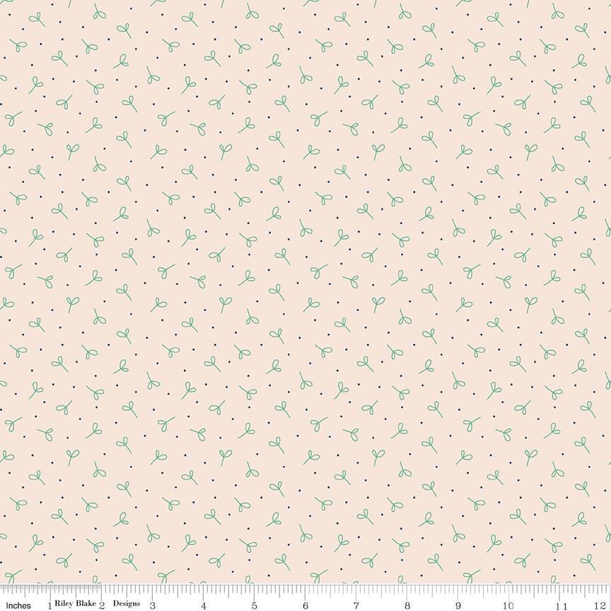 Farmers Daughter Background Leaf Seedling C17182-Leaf by Lori Holt for Riley Blake Sold in 1/2 yard increments