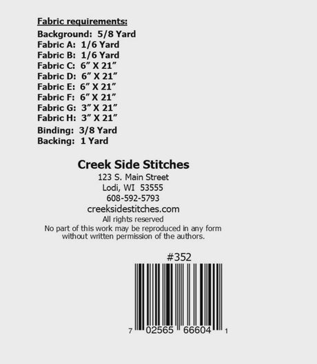 Sunburst CSS352 From Creek Side Stitches two sizes