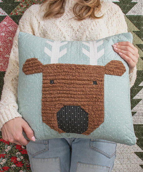 Merry Reindeer Pillow Pattern # LB245 by Vanessa Goertzen for Lella Boutique Finished Size 17 x 17