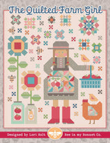 The Quilted Farm Girl Quilt Kit Farmer's Daughter by Lori Holt of Bee in My Bonnet Quilt Size 77" x 88" In Stock and Shipping now