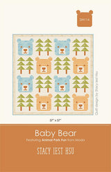 Baby Bear Quilt Pattern by Stacy Iest Hsu SIH 114 Final Size is 57" x 57"