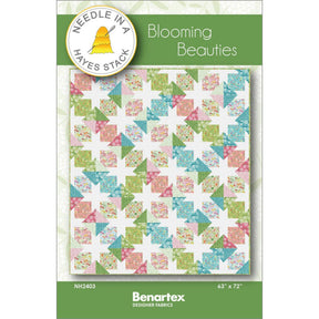 Blooming Beauties Quilt Pattern by Benartex Designer Fabrics NH2403 Finished Size is 63" x 72"
