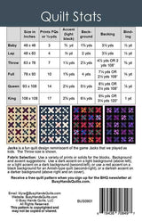 Jacks Quilt Pattern by Myra Barnes from Busy Hands is a beginner friendly pattern BUS0901 Multi Size quilt options
