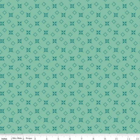 Piece and Plenty Sea Glass Backyard Yardage C15875-SeaGlass by Lori Holt for Riley Blake Designs sold by 1/2 yard increments