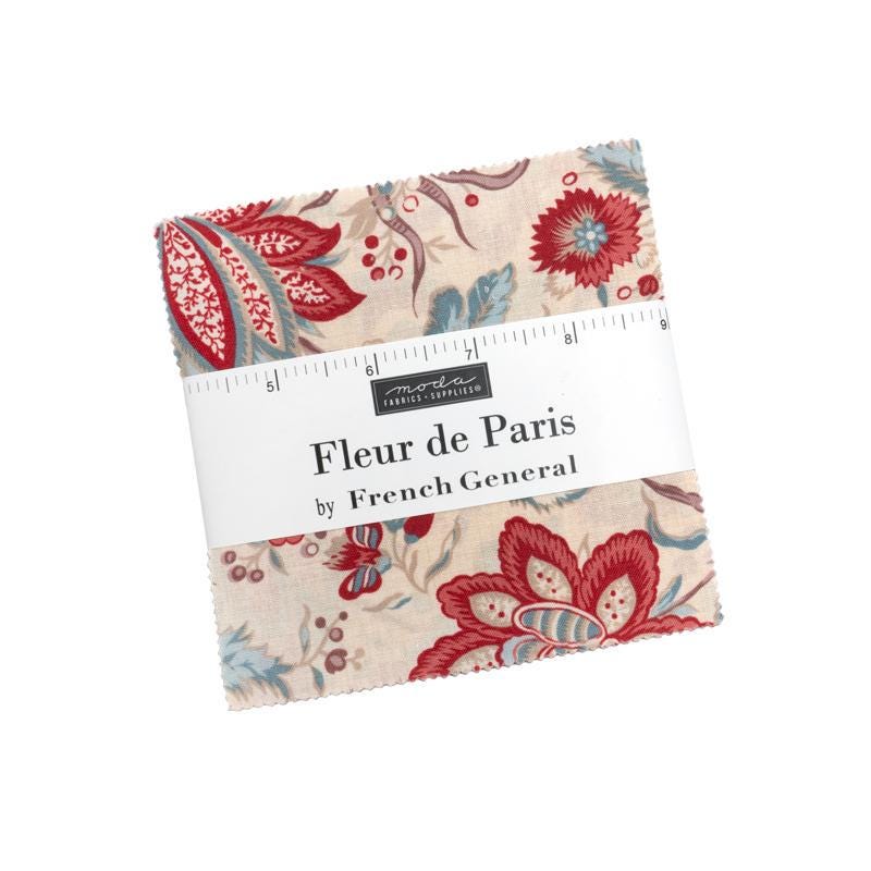 Fleur de Paris Charm Pack 13990PP by French General for Moda Fabrics