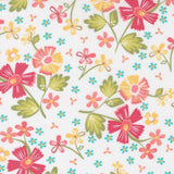 In The Garden Garden Flowers Off White Yardage 29230-11 By Cory Yoder Sold In 1/2 Yard Increments Cut Continuously