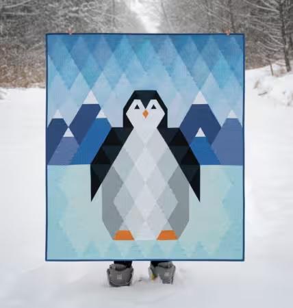 Percy the Penguin quilt pattern TQL10037 by Krista Moser of the Quilted Life