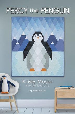 Percy the Penguin quilt pattern TQL10037 by Krista Moser of the Quilted Life